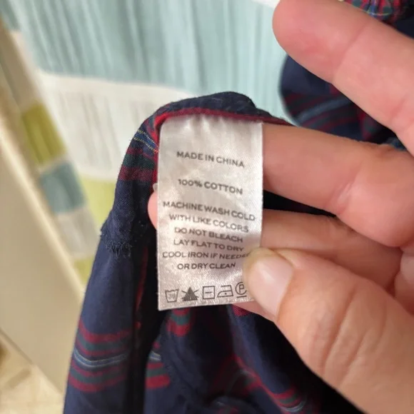 Hill House The Nap Dress Plaid Ruffles Smocked Sz Small - Picture 7 of 9